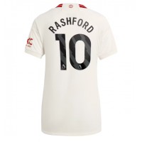 Manchester United Marcus Rashford #10 Tretí Ženy futbalový dres 2023-24 Krátky Rukáv